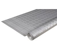 Pro Nappe - Ref R482552I - Mantel de Papel Damasco desechable en Rollo 25 M Largo X 1,20 M Ancho - Color Plata Metalizado - Papel Damasco con Estampado Universal Chic y clásico