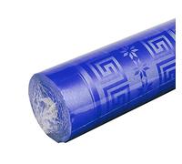 Pro Nappe - Ref R485019I - Mantel de Papel Damasco desechable en Rollo 50 M Largo X 1,20 M Ancho - Color Azul Marino - Papel Damasco con Estampado Universal Chic y clásico