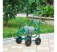 Carro portamangueras metal (xl) 3/4 pulgadas 86 x 44 x 95 cm verde [pro.tec]