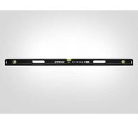 PRO800 Nivel de burbuja 200cm fresado en un lado con perfil ergonómico - ERS+ (Easy Reading System) Nivel de precisión con tapones antichoque - Color Negro