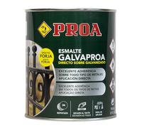 PROA Esmalte Forja directo sobre galvanizado o hierro. Galvaproa Forja. VERDE BRONCE 750ML. (VERDE METALICO, 0,75 Litros)