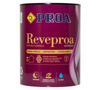 PROA Pintura plástica satinada antihumedad. Blanco. 15 L.