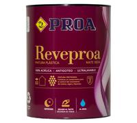 PROA Pintura plástica satinada antihumedad. Blanco. 750 ML.