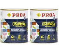PROA Uniproa al agua. Blanco. 750ML. Imprimación multiadherente todoterreno. (Paquete de 2)