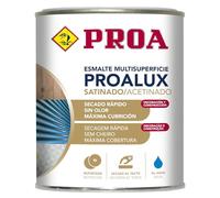 PROALUX Esmalte al agua Multiadherente. Bermellón RAL 3001. 750 ML. Multisuperficie. SATINADO. PROA.