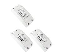 proAMEDEN Interruptor inteligente con WiFi, 220 V, Smart Switch WiFi, app Tuya/Smart Life, compatible con Alexa y Google Home (WIFI 10A). (3, White)
