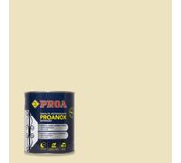 PROANOX - Esmalte directo sobre óxido con acabado satinado 750 ml, pintura antioxidante para superficies oxidadas sin preparación previa, rendimiento 6 a 8 m² por litro Ivory ral 1015