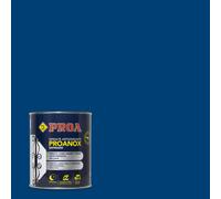 PROANOX - Esmalte directo sobre óxido con acabado satinado 750 ml, pintura antioxidante para superficies oxidadas sin preparación previa, rendimiento 6 a 8 m² por litro Electric Blue RAL 5010
