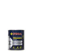 PROANOX - Esmalte directo sobre óxido con acabado satinado 750 ml, pintura antioxidante para superficies oxidadas sin preparación previa, rendimiento 6 a 8 m² por litro White