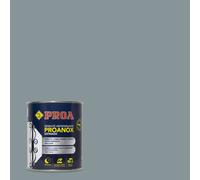 PROANOX - Esmalte directo sobre óxido con acabado satinado 750 ml, pintura antioxidante para superficies oxidadas sin preparación previa, rendimiento 6 a 8 m² por litro Medium Grey RAL 7042