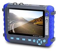 Probador CCTV 4 en 1 de 5 pulgadas, probador videovigilancia AHD TVI CVI compatible con 8MP, cámara salida DC12V portátil Altamente Eficiente