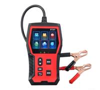 Probador de batería inteligente para ácido de 12 V 24 V para coches Agm, camiones, motocicletas, vehículos de construcción, resistencia interna, capacidad de voltaje, analizador de vida, rojo