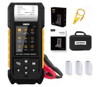 Probador de baterías de automóvil con impresora - 12V/24V - 30-2000 CCA -