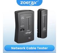 Probador de Cable Ethernet de red ZoeRax para LAN RJ45 Cat5 Cat5e Cat6 Cat6a Cat7 UTP/Cable blindado y RJ11 RJ12 Black
