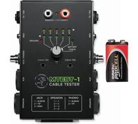 Probador de cables Mackie Mtest-1 para 7 tipos de conectores, con batería
