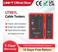 Probador de cables UNI-T UT681L, rastreador LAN, probador LED de red automática, herramienta de reparación BNC para teléfono Ethernet UT681L