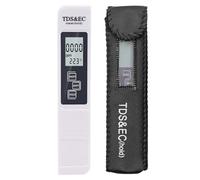 Probador de Calidad del Agua Digital blanco, medidor TDS EC, rango 0 a 9990, temperatura multifuncional pureza agua, PPM, 1 ud, Probador preciso(White with backlight)