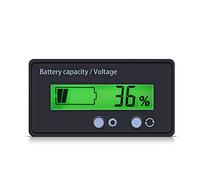 Probador de capacidad de la batería, Pantalla LCD Indicador de estado de la batería de litio digital Capacidad del medidor de voltaje Monitor del voltímetro del probador, Batería de 12-48 V de soporte