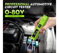 Probador de circuito automotriz con luz indicadora de polaridad, probador de voltaje CC de 0-80 V, probador de cortocircuito de activación de componentes PB10