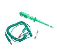 Probador de Circuito Eléctrico para Coche y Camión, Comprobador de Fusibles y Corriente con Destornillador Sonda, 6V 12V 24V DC, Verde