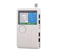 Probador de Red 4 en 1 para rj45 RJ11 USB BNC Cable Tester Probador | para prueba 4 tipos: para rj45, RJ11, USB, BNC; detección rápida de fallos, para ideal para instaladores