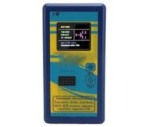 Probador de transistores con pantalla a color TFT de 1,8 pulgadas, comprobador automático de NPN, PNP y MOSFET, kit de prueba de capacitores, diodos, resistencias e inductores, (Azul)