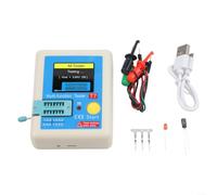 Probador de transistores LCR-T7 con pantalla TFT de 3.5 pulgadas, medidor automático LCR ESR para NPN PNP MOSFET diodo condensador inductor, decodificador remoto infrarrojo, analizador de componentes