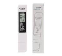 Probador Digital de calidad del agua medidor TDS rango 0-9990 temperatura pureza multifuncional,Extensamente probado(White Paper Tray)