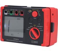 Probador digital de resistencia de aislamiento de 250V, 500V y 1000V. Megóhmetro. Probador de resistencia de puesta a tierra. Medidor de fugas. Interruptor de prueba