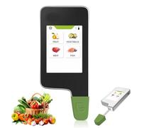 Probador digital portátil de nitrato, pantalla de 3 colores para frutas, verduras, carne y pescado, función de temporizador, práctico detector de pesticidas para seguridad alimentaria