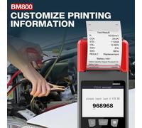 Probador profesional de baterías de automóviles - Tester de baterías - Analizador de baterías - Probador de sistemas de carga - Verificador de capacidad de arranque