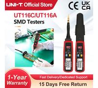 Probador SMD UNI-T UT116C UT116A, probador de resistencia, resistencia de diodo LED giratoria, probador de condensador de prueba de batería UT116A