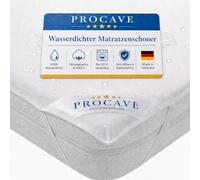 PROCAVE, Cubierta de colchón Impermeable en Diferentes tamaños, Protector colchón Molton Impermeable, Made in Germany, Protectores de Almohadas, 100x200 cm