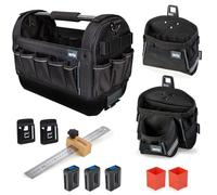 ProClick TB1 - Kit de inicio (bolsa de herramientas M, 3 soportes ProClick, 2 adaptadores de batería ad, bolsa L 36 y bolsa L 16, 2x caja de inserción A3 rojo, Stopp-Regel)