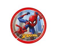 Procos Platos de papel Spiderman Fighter 20 cm – Pack de 8 unidades