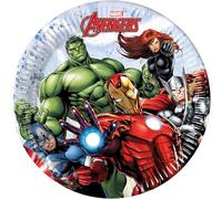 PROCOS 8 Platos pequeños de Papel Avengers Mighty