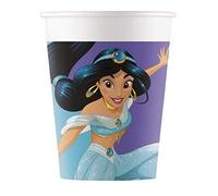 Procos 90867 Disney - Juego de vasos para fiestas, cartón, 8 unidades, diseño de princesas, color morado