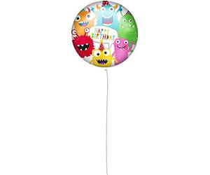 Procos 92429 - Globo de helio con texto "Happy Birthday", tamaño 46 cm, para decoración o regalo