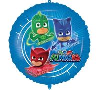 Procos 93037 93037 - Globo de aluminio de PJ Masks (46 cm, helio, aire, decoración de cumpleaños, fiestas, multicolor)