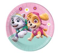 Procos 93442 - Platos desechables de papel para fiestas (23 cm, 8 unidades), diseño de Skye y Everst