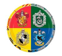 Procos Platos de fiesta Harry Potter 93451 – 23 cm, 8 unidades, desechables de papel FSC Mix