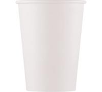 Procos 93895P - Vasos de papel compostable (200 ml, 10 unidades), color blanco
