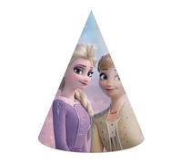 Procos - Disney Frozen II Wind Spirit Cone Party Caps en papel FSC, 6 piezas, multicolor, 94058