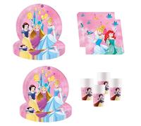 Procos DY10273861 - Princess Live Your Story Party Set Pequeño, Platos, servilletas y Tazas, decoración de Mesa, decoración de cumpleaños
