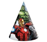 Procos - Gorra Cono Party Marvel Avengers Infinity Stones de papel FSC, 6 unidades, 93955