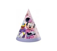 Procos - Gorras Cono Party Disney Minnie Junior de papel FSC, 6 unidades, 93943
