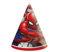 Procos Gorras Cono Party Marvel Spider-Man Crime Fighter – papel FSC – 6 unidades multicolor