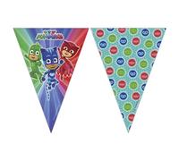 Procos - Guirnalda de banderines de plástico de PJ Masks, multicolor, 5PR88636