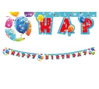 Procos - Guirnalda Happy Birthday Sparkling Balloons, multicolor, PR88155