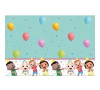 Procos Cocomelon - Mantel decorativo para fiestas de cumpleaños infantiles y fiestas temáticas, tamaño: 120 x 180 cm, lavable, reutilizable, mantel de mesa para fiestas de cumpleaños infantiles
